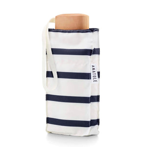 Micro Umbrella Marinières | Henri/Ivory-Navy by ANATOLE (anatole-striped-micro-umbrella-navy-stripes-henri)