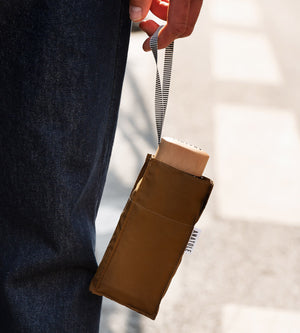 Micro Umbrella | Augustine/Caramel by ANATOLE (anatole-caramel-brown-folding-micro-umbrella-augustine)