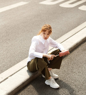 Micro Umbrella | Madeleine/Pink Blush by ANATOLE (anatole-pink-folding-micro-umbrella-madeleine)