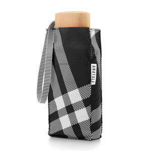 Micro Umbrella | Tweed/Black-White by ANATOLE (anatole-micro-umbrella-tweed-camden-black-white)