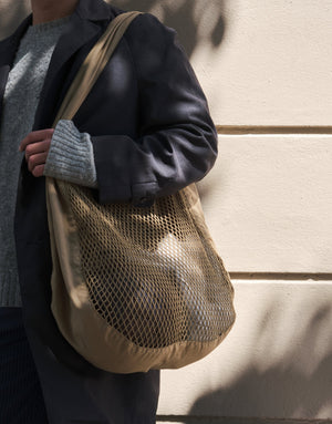 Net Shoulder Bag | Khaki by THE ORGANIC COMPANY (the-organic-company-net-shoulder-bag-khaki)