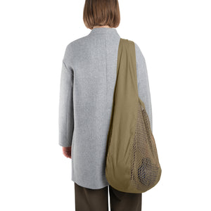 Net Shoulder Bag | Khaki by THE ORGANIC COMPANY (the-organic-company-net-shoulder-bag-khaki)