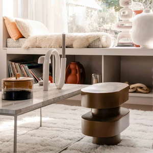 Side Table Ovaali | Golden Brown by URBAN NATURE CULTURE (side-table-ovaali-golden-brown)