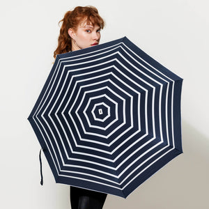 Micro Umbrella Marinières | Pablo/Navy-Ivory by ANATOLE (anatole-striped-navy-micro-umbrella-white-stripes-pablo)