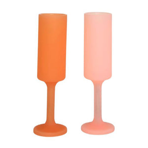 SEFF Silicone Flutes | Peach+Petal by PORTER GREEN (seff-silicone-flutes-set-of-2-peach-petal)