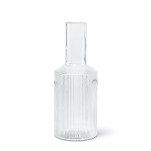 Ripple Carafe | Clear by FERM LIVING (copy-of-ripple-champagne-saucers-set-of-2-clear)