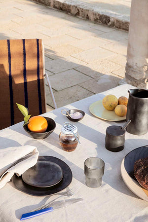 Ripple Glass | Set of 4 | Smoked Grey by FERM LIVING (ripple-glass-set-of-4-smoked-grey)
