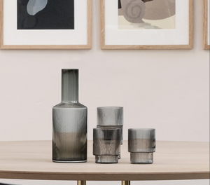 Ripple Carafe | Smoked Grey by FERM LIVING (ripple-carafe-smoked-grey-1)