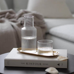 Ripple Carafe Set | Clear by FERM LIVING (ripple-carafe-set-clear)