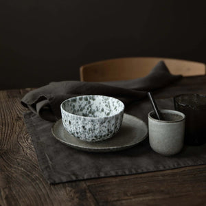 Tell Me More Rivoli Bowl Small | Green Splatter