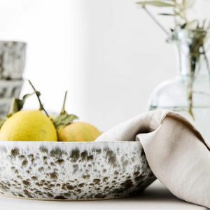 Tell Me More Rivoli Serving Bowl | Green Splatter