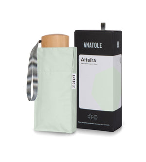 UPF 50+ Sun & Rain Micro Umbrella | Altaïra/Lagoon Green by ANATOLE (micro-umbrella-uv-50-protection-sun-rain-lagoon-green)