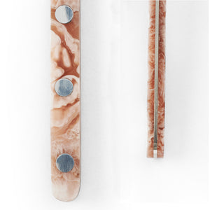 Resin Handle Salad Servers |Taupe by TASTEOLOGY (salad-servers-taupe)