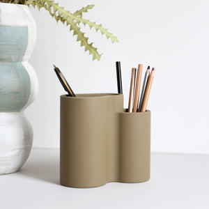 Store All Holder | Khaki by DESIGNSTUFF (all-cutlery-drainer-holder-khaki)