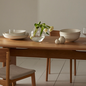 Talia Shallow Serving Bowl 31cm | Powder Grey by PAPAYA (lotus-curved-platter-white-large)