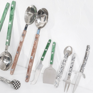 Resin Cheese Knives Set of 3 - Emerald by TASTEOLOGY (resin-cheese-knives-set-of-3-emerald)