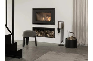 ASHI 5 Piece Standing Fireplace Tool Set | Oak by BLOMUS (ashi-fireplace-tool-set-standing-5pcs-oak)