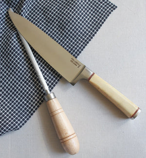 Beechwood Sharpening Steel | 32.5cm by PALLARÈS (pallares-sharpening-steel-beech-wood-handle-32-5cm)