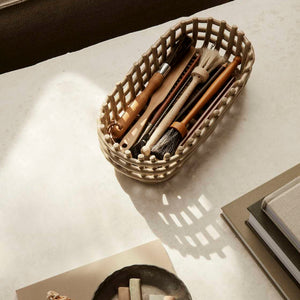 Ceramic Basket Oval | Cashmere by FERM LIVING (ceramic-basket-cashmere)