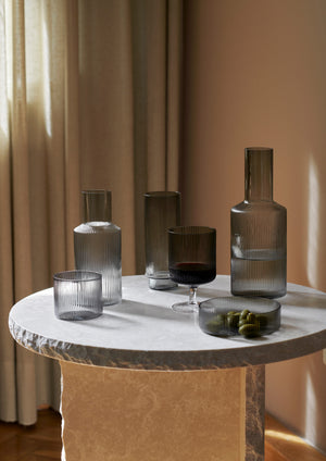 Fermliving glasses and jug on table