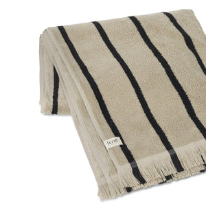 Alee Beach Towel | Sand/Black