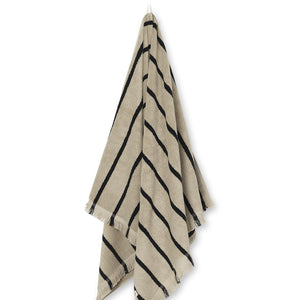 Alee Beach Towel | Sand/Black