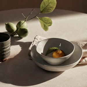 Flow Bowl M | off white speckle by FERM LIVING (flow-bowl-m-off-white-speckle)