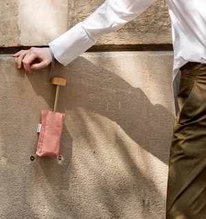 Micro Umbrella | Madeleine/Pink Blush by ANATOLE (anatole-pink-folding-micro-umbrella-madeleine)