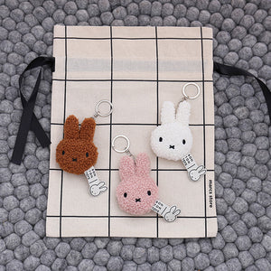 Miffy Flat Keychain ECO Tiny Teddy 10cm | Cinnamon by BON TON TOYS (miffy-flat-keychain-eco-tiny-teddy-10cm-cinnamon)