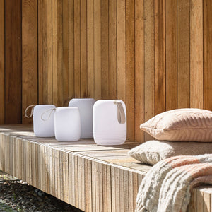 Villa Collection Speaker + LED Lamp | Large by VILLA COLLECTION (villa-collection-speaker-w-led-lamp-white-large)