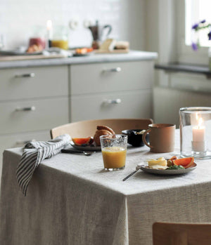 Linen Tablecloth 160x270 | Pinstripe by TELL ME MORE (tell-me-more-linen-tablecloth-160x270-pinstripe)