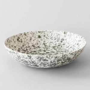 Tell Me More Rivoli Salad Bowl | Medium | Green Splatter