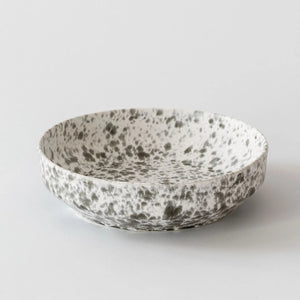 Tell Me More Rivoli Serving Bowl | Green Splatter