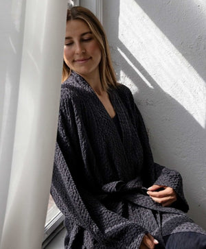 Santo Robe L/XL | Charcoal by TELL ME MORE (tell-me-more-santo-robe-l-xl-charcoal)