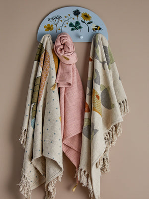 Alois Recycled Cotton Throw | Natural by BLOOMINGVILLE (bloomingville-alois-throw-nature-recycled-cotton)