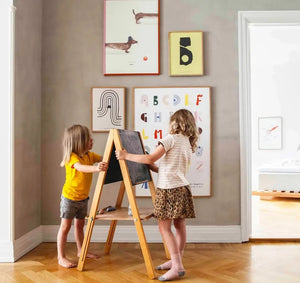 Alphabet Spaghetti by ATWTP - B Print by PAPER COLLECTIVE (paper-collective-alphabet-poster-print-b-print)