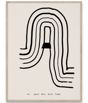 Alphabet Spaghetti by ATWTP - A Print by PAPER COLLECTIVE (paper-collective-alphabet-poster-print-a-print)