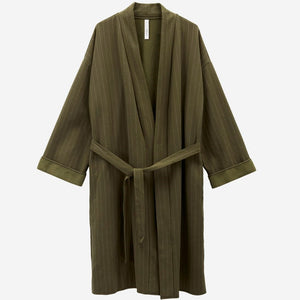 ALRUN Cotton Kimono Robe -Forest/Snow by BY NORD (meraki-cotton-kimono-alrun-forest-w-snow)
