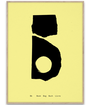 Alphabet Spaghetti by ATWTP - B Print by PAPER COLLECTIVE (paper-collective-alphabet-poster-print-b-print)