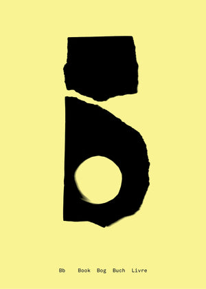 Alphabet Spaghetti by ATWTP - B Print by PAPER COLLECTIVE (paper-collective-alphabet-poster-print-b-print)