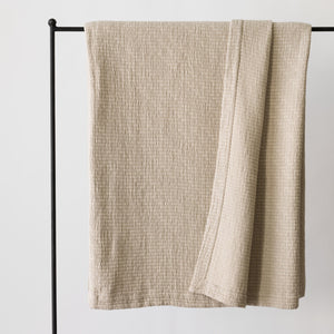 BRICK Bedspread 180X260 | Sand Beige by TELL ME MORE (tell-me-more-brick-bedspread-180x260-colours-sand)