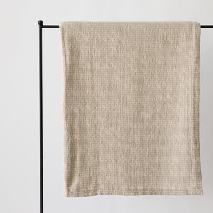 BRICK Bedspread 180X260 | Sand Beige by TELL ME MORE (tell-me-more-brick-bedspread-180x260-colours-sand)