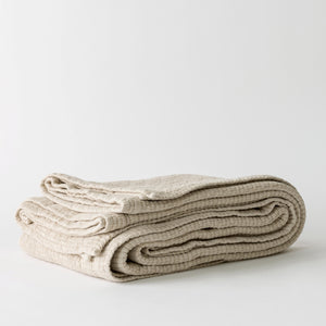 BRICK Bedspread 180X260 | Sand Beige by TELL ME MORE (tell-me-more-brick-bedspread-180x260-colours-sand)