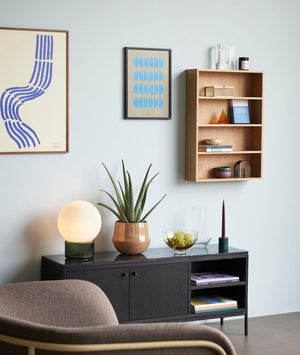 Block Vase | Crystal by HUBSCH (hubsch-block-vase-clear)