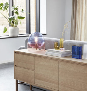 BLOCK Vase Slim | Frost by HUBSCH (hubsch-block-vase-slim-froste)