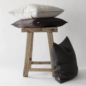 BRICK Cushion Cover 50X50 | Charcoal by TELL ME MORE (tell-me-more-brick-cushion-cover-50x50-charcoal)