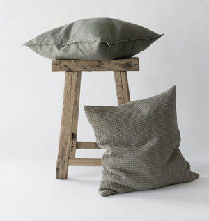 BRICK Cushion Cover 50X50 | Olive by TELL ME MORE (tell-me-more-brick-cushion-cover-50x50-colours-olive)