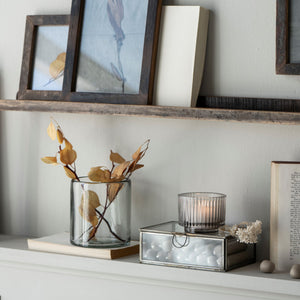 Candle Holder - Grey Valencia by IB LAURSEN (ib-laursen-candle-holder-f-tealight-grey-valencia-narrow)