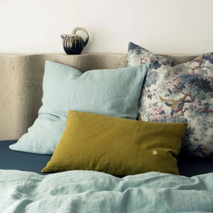 Fitted Sheet Celeste Ardoise Single by La Cerise Sur Le Gateau (la-cerise-sur-la-gateau-fitted-sheet-ardoise-90)