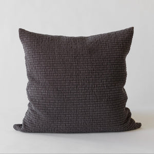 BRICK Cushion Cover 50X50 | Charcoal by TELL ME MORE (tell-me-more-brick-cushion-cover-50x50-charcoal)